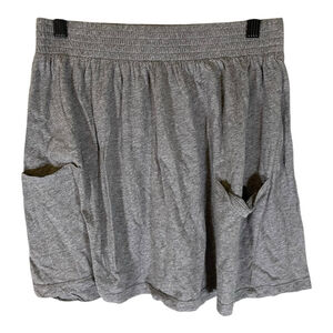 Mossimo Supply Co Womens Skirt M Medium Gray Oversized Pockets on Front Casual‎